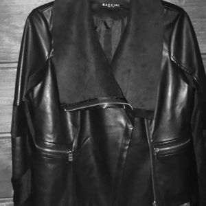 ❗️BRAND NEW❗️Black Baccini Leather Jacket